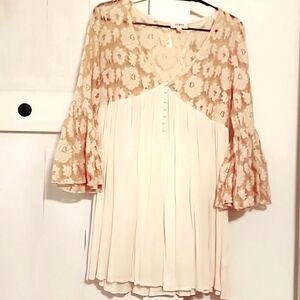 UMGEE womens lace detail Baby Doll dress